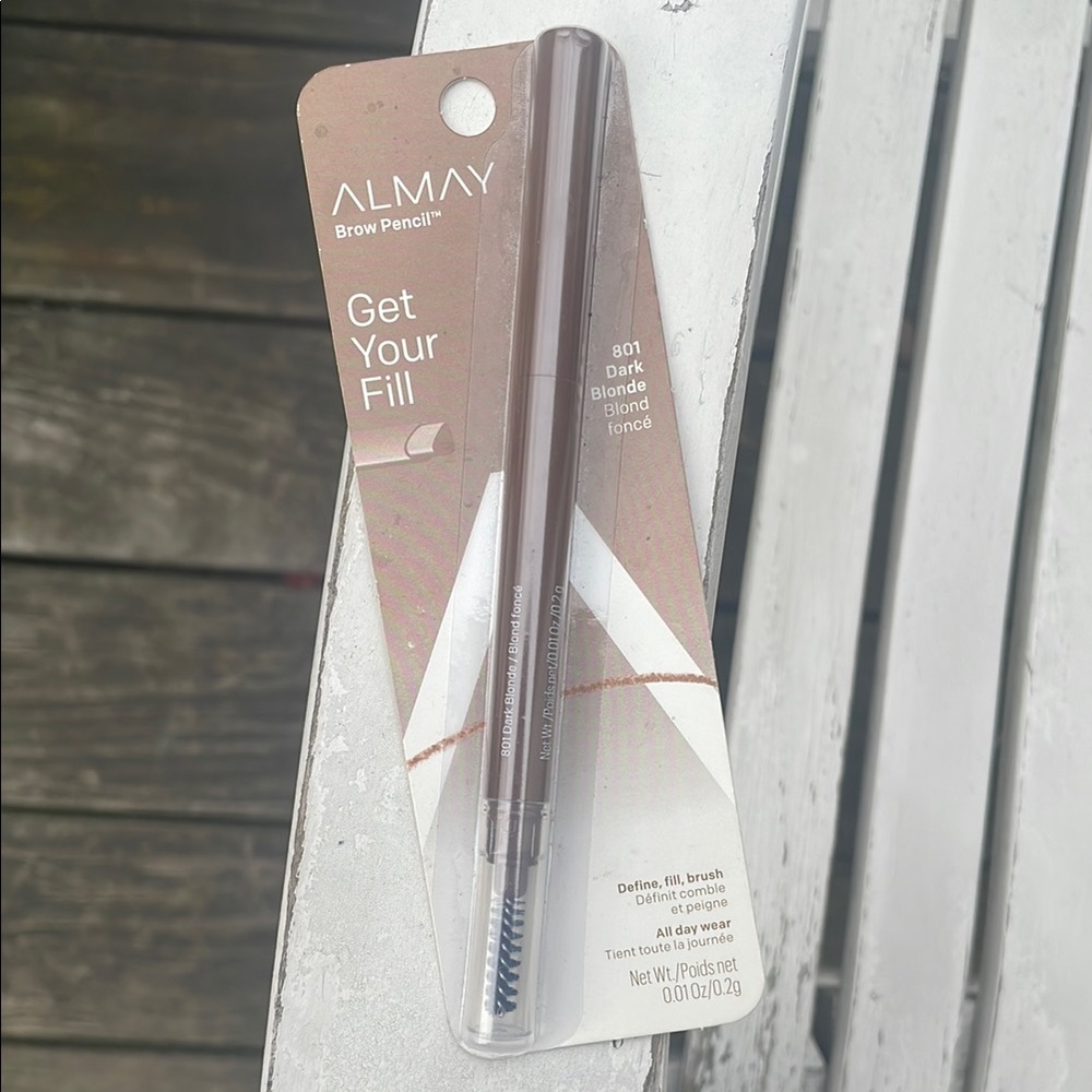 ⚜️Almay Get Your Fill Eye Brow Pencil w/Spoolie 801 Dark Blonde! NWT!